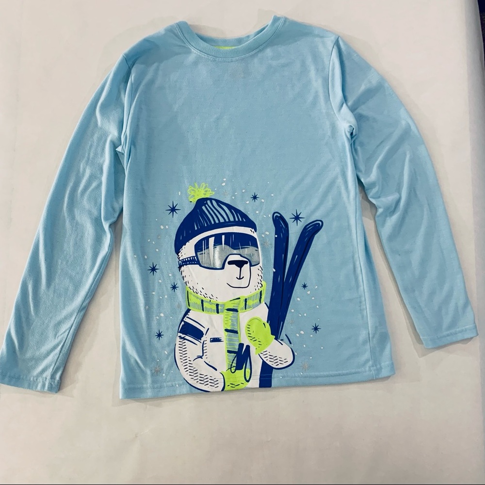 Cat & Jack Girls Pajama Top size 12/14 polar bear